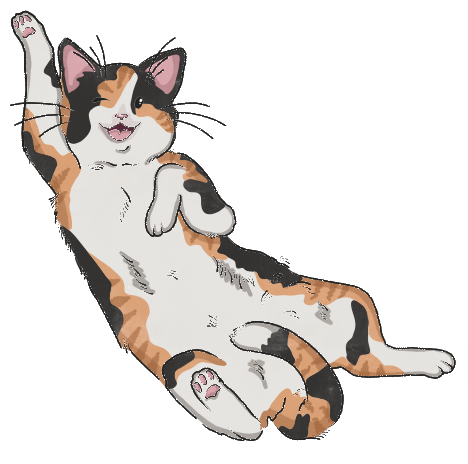 Charity sticker Cat