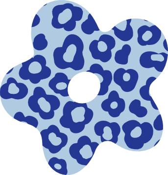 Flower L Blue Print