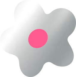 Flower Silver M Barby Pink