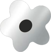 Flower Silver S Black