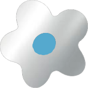 Flower Silver S Blue