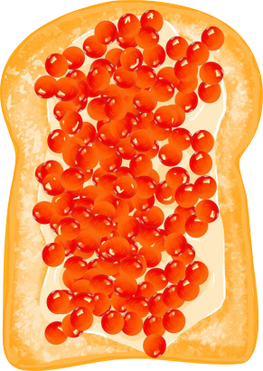 Sandwich caviar
