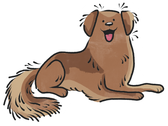 Charity sticker Dog